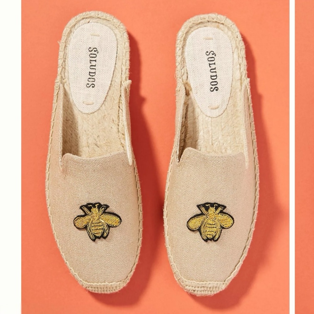 Soludos Bees Beaded Mule Espadrille
